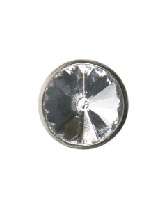 G2 Round with Border 11mm Silver Shank Button