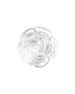 G74 Rose 30L Clear 2 Hole Button