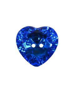 G774 Crystal Look Heart 19L Dark Blue(4) 2 Hole Button