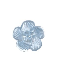 G82 Flower 18mm Blue Shank Button