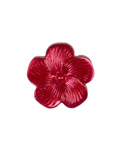 G82 Flower 18mm Red Shank Button