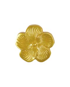 G82 Flower 18mm Yellow Shank Button