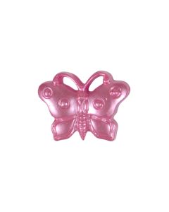 G85 Butterfly 18mm Pink Shank Button