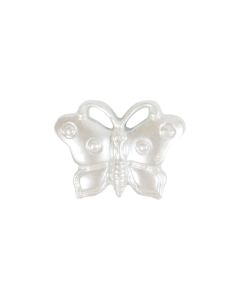 G85 Butterfly 18mm White Shank Button