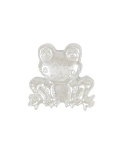 G86 Frog 18mm White Shank Button