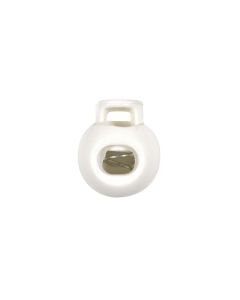 K1205 21mm White Spring Loaded Cord End