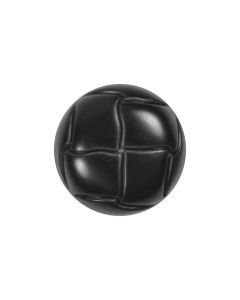K120 Leather Look Football 24L Black Shank Button