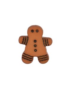 K122 Gingerbread Man 28L Tan Shank Button
