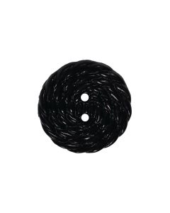 K125 Cord Textured Look 44L Black 2 Hole Button