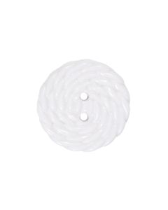 K125 Cord Textured Look 24L White 2 Hole Button