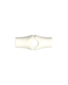 K136 Central Hole 25mm White Toggle