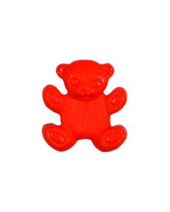 K1377 Teddy Bear 26L Red(36A) Shank Button