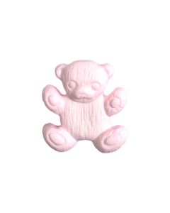 K1377 Teddy Bear 26L Pink(5) Shank Button