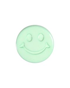 K1496 Smiley Face 24L Mint(36) Shank Button