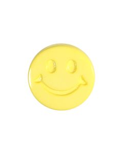 K1496 Smiley Face 24L Yellow(3) Shank Button