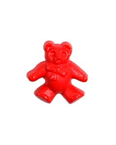 K1785 Teddy Bear 30L Red(36A) Shank Button