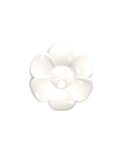 K267 Flower 60L White 2 Hole Button