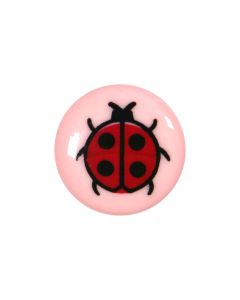 K353 Ladybird 23L Pink(D24) Shank Button
