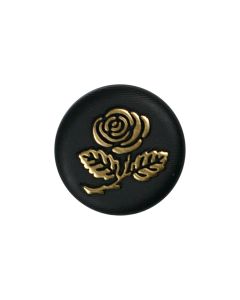 K38 Rose 24L Gold Shank Button