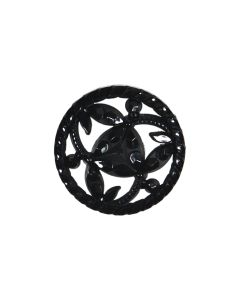 K4 Ornate 24L Black Shank Button
