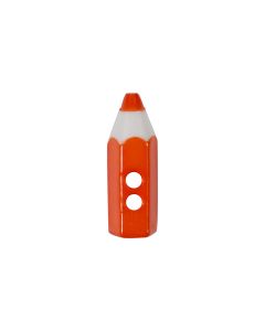K605 Pencil Crayon 30L Red/White(D300) 2 Hole Button