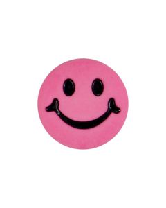 K610 Smiley Face 24L Pink(13) Shank Button