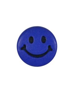 K610 Smiley Face 24L Blue(24) Shank Button