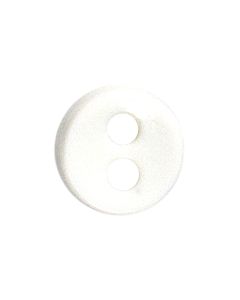 K617 Round 10L White 2 Hole Button