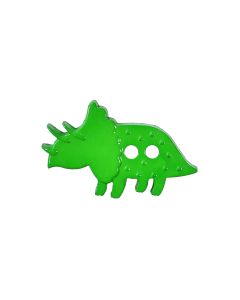 K61 Triceratops 37mm Green 2 Hole Button