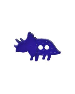 K61 Triceratops 37mm Purple 2 Hole Button