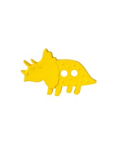 K61 Triceratops 37mm Yellow 2 Hole Button