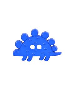 K62 Stegosaurus 34mm Blue 2 Hole Button