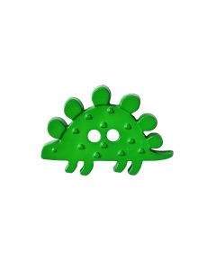 K62 Stegosaurus 34mm Green 2 Hole Button