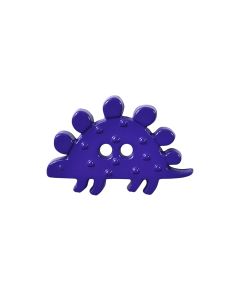K62 Stegosaurus 34mm Purple 2 Hole Button