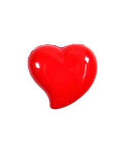 K724 Curved Heart 13mm Red(36A) Shank Button