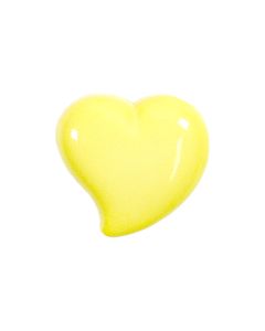 K724 Curved Heart 13mm Yellow(3) Shank Button