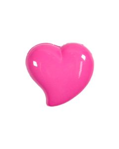 K724 Curved Heart 13mm Pink(D457) Shank Button