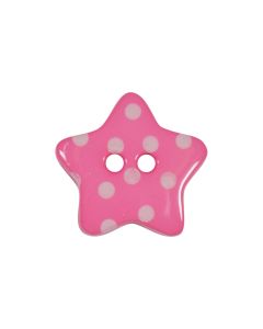 K790 Polka Dot Star 28L Pink(D26) 2 Hole Button
