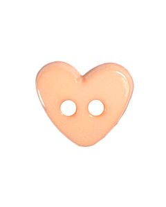 K824 Small Heart 15L Pink(126) 2 Hole Button