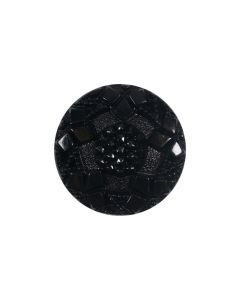 K831 Flower Design 48L Black Shank Button