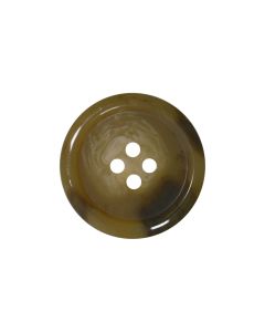 M106 Round Horn Look 15mm Brown(47) 4 Hole Button