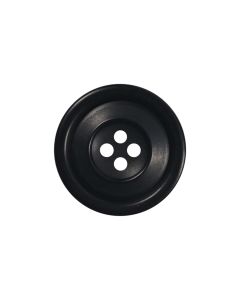 M107 Round Horn Look 20mm Black(9) 4 Hole Button