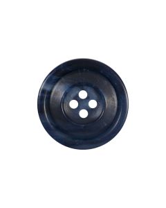 M107 Round Horn Look 15mm Blue(55) 4 Hole Button