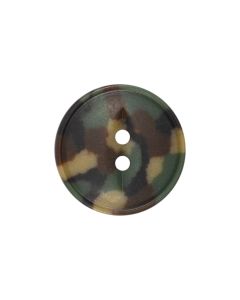 M108 Camouflage 11.5mm Green(45) 2 Hole Button