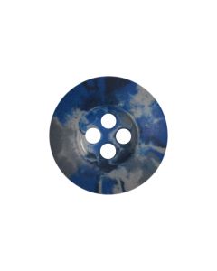 M109 Camouflage 15mm Blue(58) 4 Hole Button
