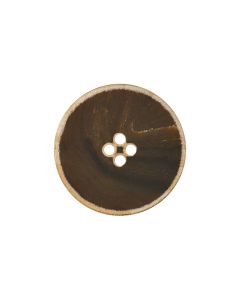 M111 Distressed Ring Edge Brown(828) 4 Hole Button