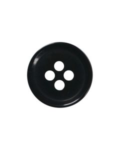 P103 Round 24L Black 4 Hole Button