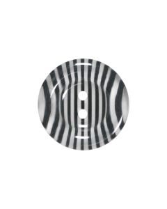 P1197 Transparent Stripe Detail 32L Black/Clear 2 Hole Button