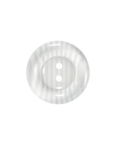 P1197 Transparent Stripe Detail 40L White/Clear 2 Hole Button