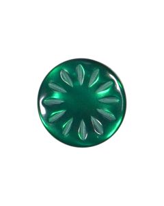 P1381 Flower Head 18L Green(62) Shank Button